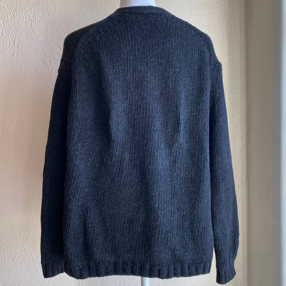 Vince charcoal heather gray wool open front cardigan with 3/4 sleeves Sz S - Picture 5 of 11